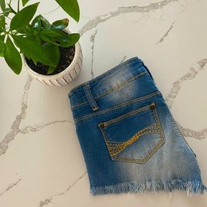 5- Denim shorts